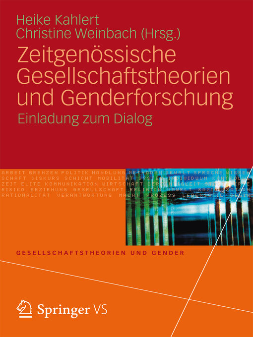 Title details for Zeitgenössische Gesellschaftstheorien und Genderforschung by Heike Kahlert - Available